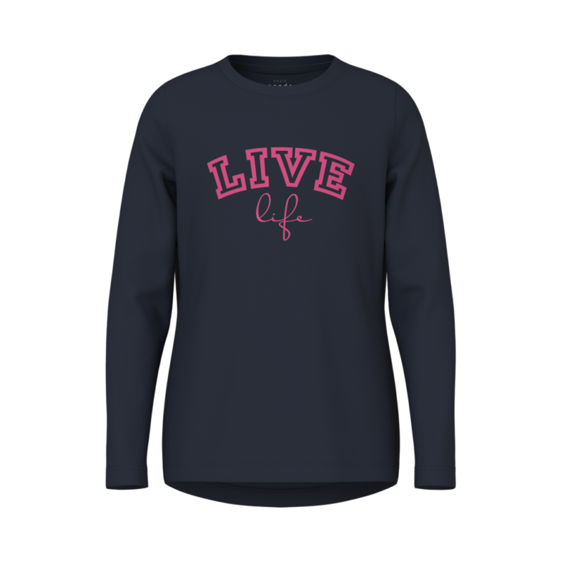 Name It Παιδικό T-Shirt 13224952 - 5715610631180 - Dark Sapphire Live Life
