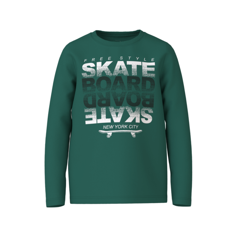 Name It Παιδικές Μπλούζες 13224969 - Πράσινο - Antique Green Skate