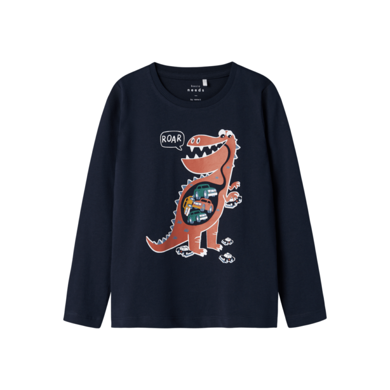 Name It Παιδικές Μπλούζες 13225456 - Μπλε - Dark Sapphire Roar Dino