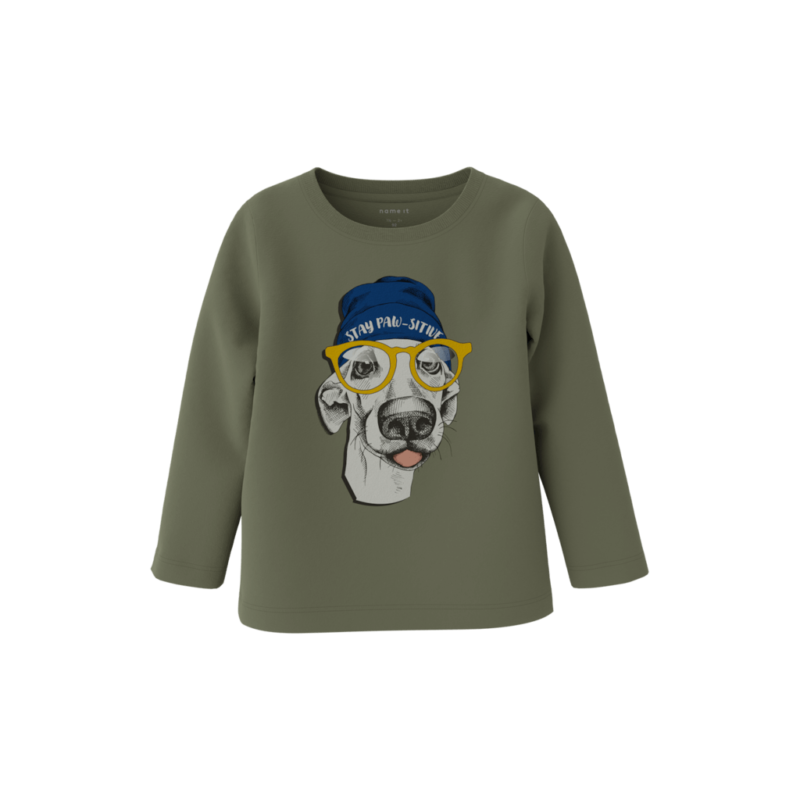 Name It Παιδικές Μπλούζες 13231083 - Χακί - Deep Lichen Green