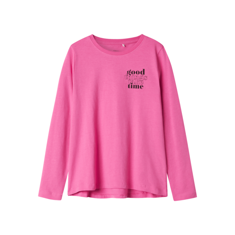 Name It Παιδικές Μπλούζες 13224950 - Ροζ - Phlox Pink Good Things Take Time