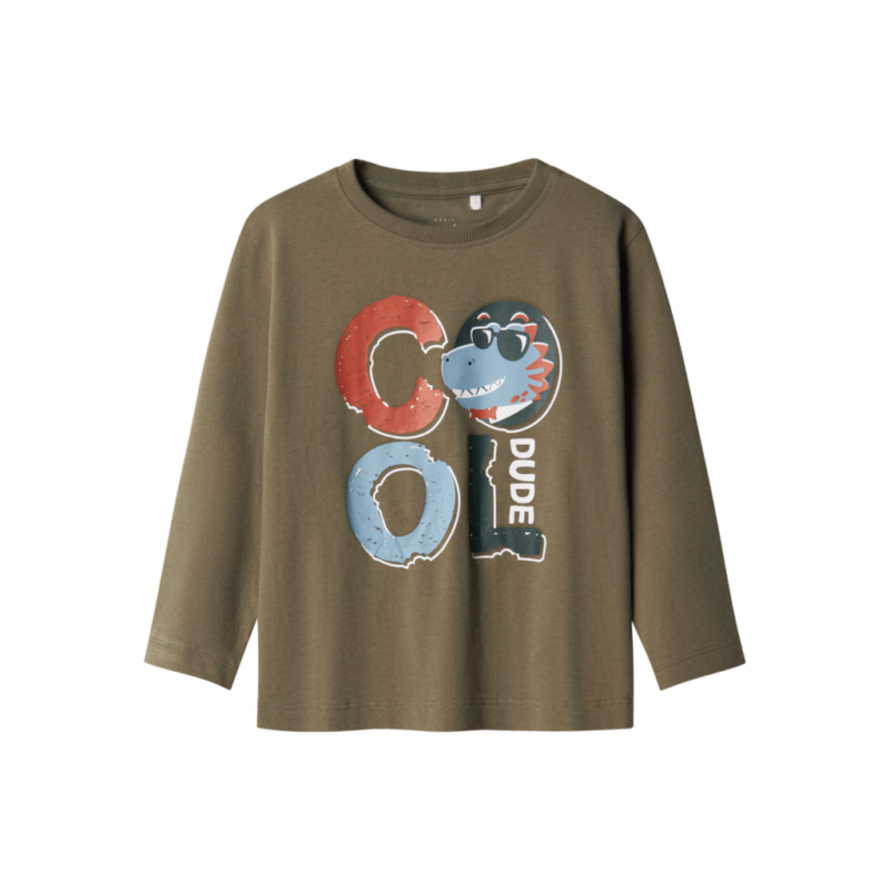 Name It Παιδικές Μπλούζες 13224977 - Χακί - Tea Leaf Cool