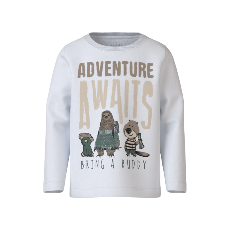 Name It Παιδικό T-Shirt 13224978 - 5715672667370 - Bright White Bring a Buddy