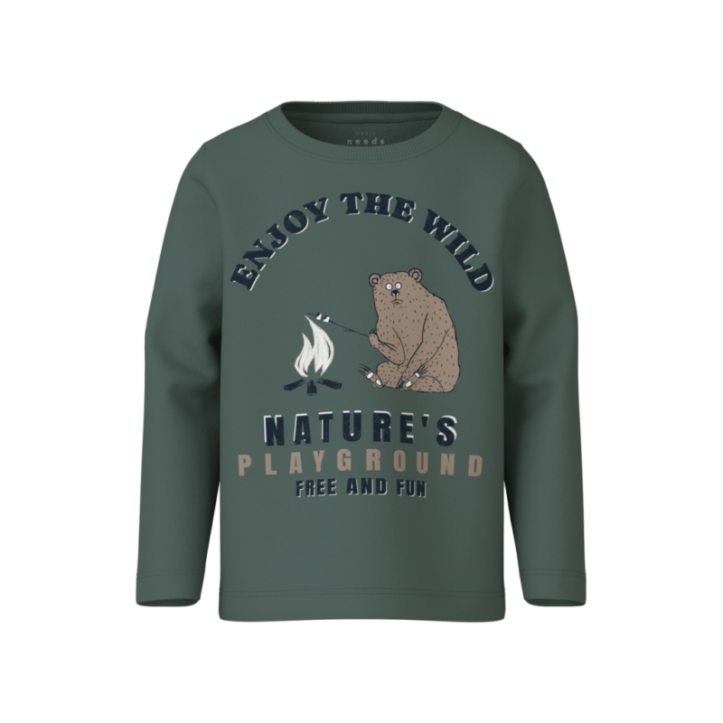 Name It Παιδικό T-Shirt 13224978 - 5715672667370 - Dark Forest Enjoy The Wild