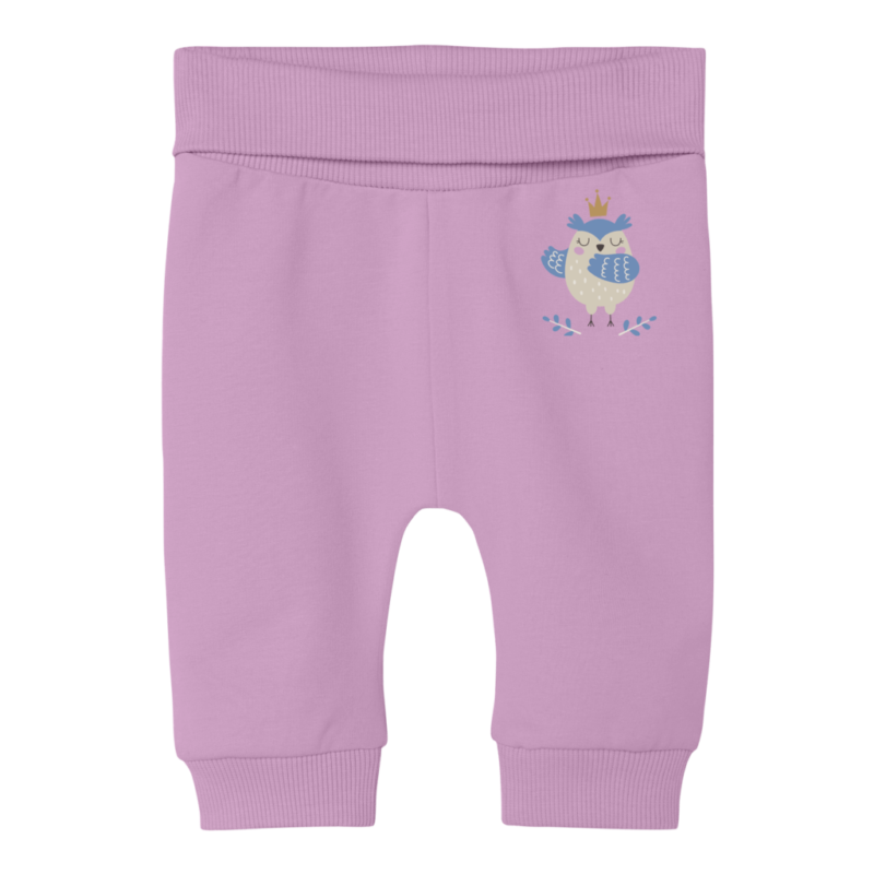 Name It Παιδικά Παντελόνια 13226051 - Ροζ - Pastel Lavender Bird