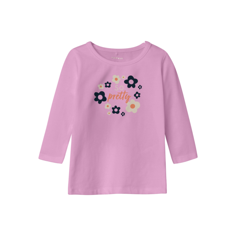 Name It Παιδικές Μπλούζες 13226053 - Ροζ - Pastel Lavender Flowers