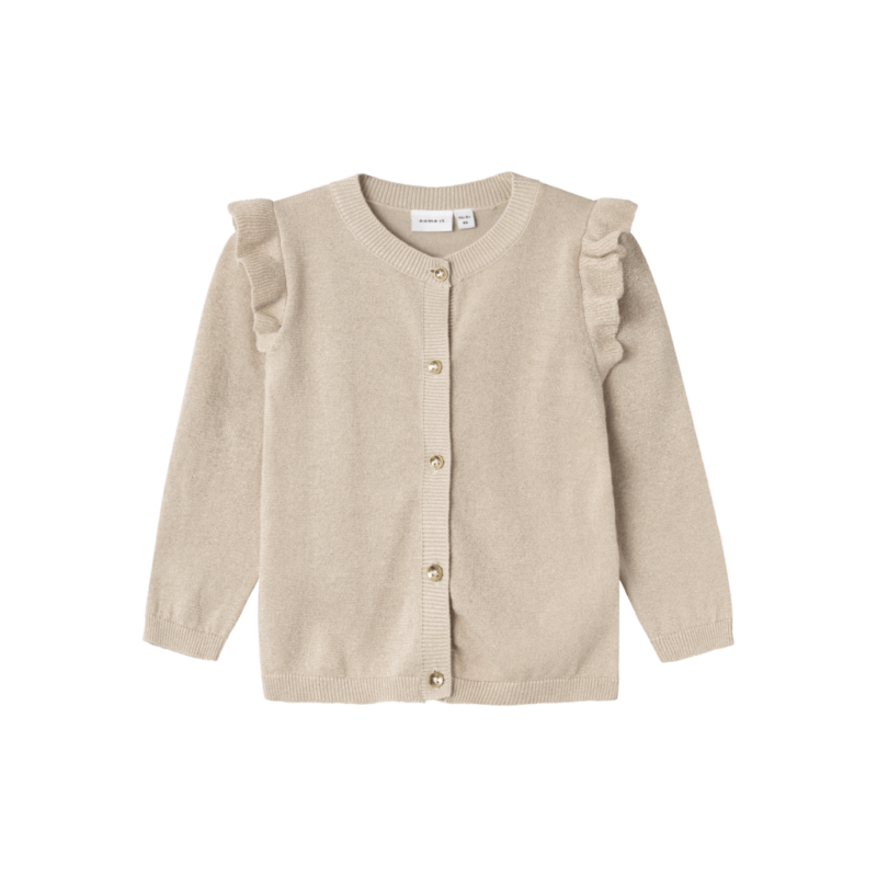 Name It Παιδικά Πλεκτά 13233184 - Μπεζ - Peyote tone in tone lurex