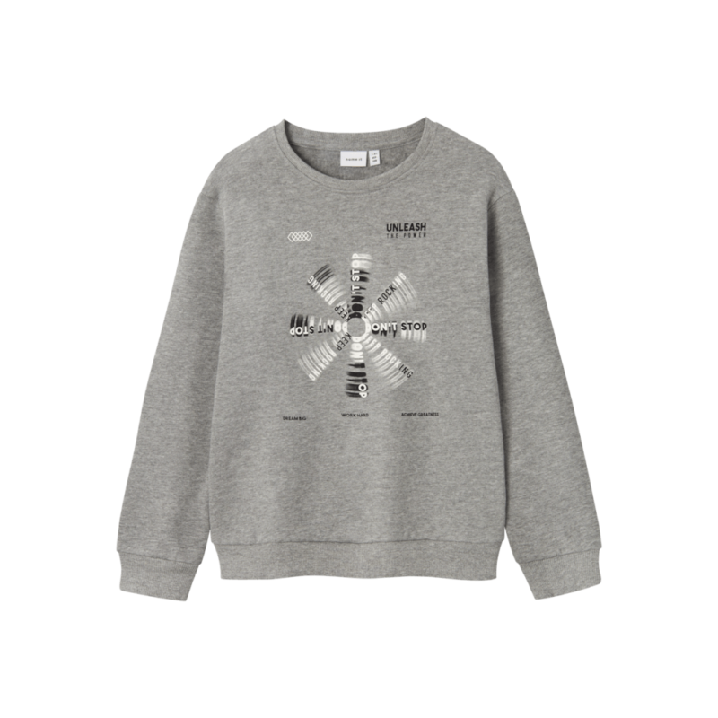 Name It Παιδικά Φούτερ 13233202 - Γκρι - Grey Melange