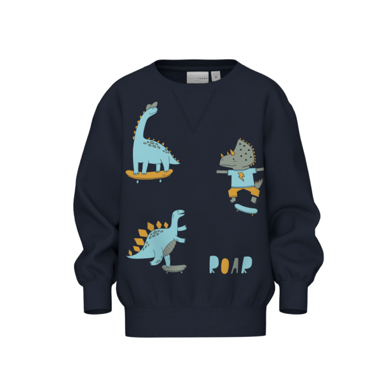 Name It Παιδικά Φούτερ 13234338 - Μπλε - Dark Sapphire Dino Skate