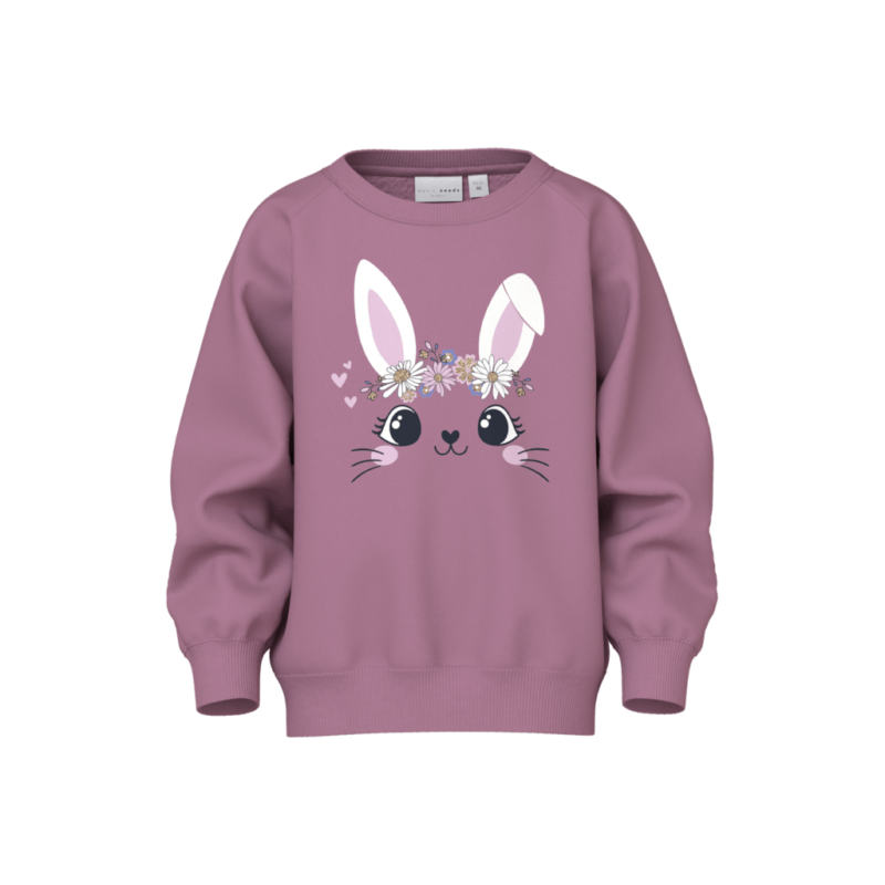 Name It Παιδικό Φούτερ 13234422 - 5715671917407 - Mauve Orchid Bunny