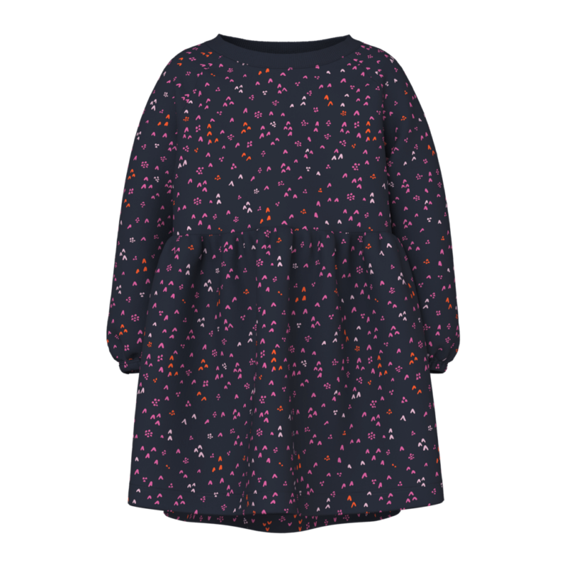 Name It Παιδικά Φορέματα 13234444 - Μπλε - Dark Sapphire Small Hearts