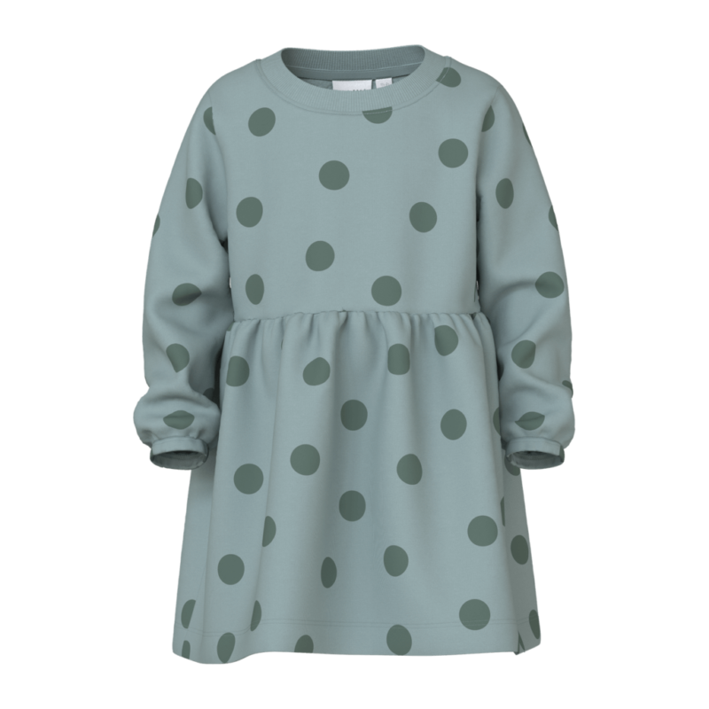 Name It Παιδικό Φόρεμα 13235130 - 5715671919166 - Gray Mist Big Dots